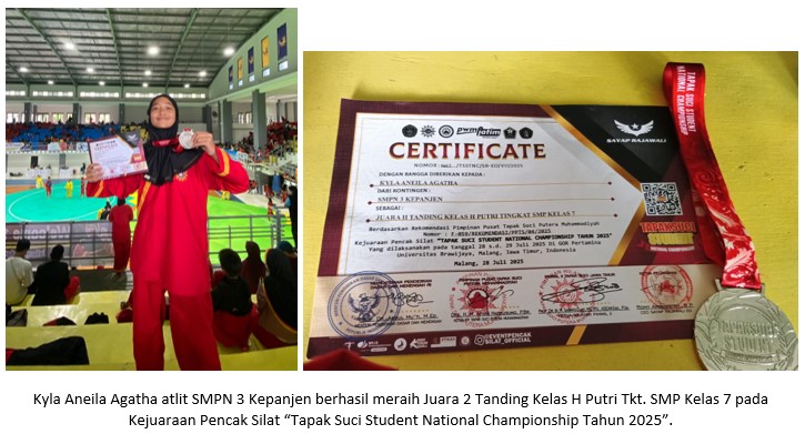 Juara 2 Kejuaraan Pencak Silat Tapak Suci
